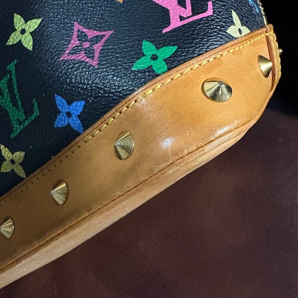 Louis Vuitton x Takashi Murakami Black Monogram Canvas Alma PM EUC 💎PHENOMENAL💎 - Picture 14 of 16